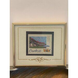 Canadian Algonquin Hotel 43¢ Stamp Framed Collectible Historic Hotels Of Canada